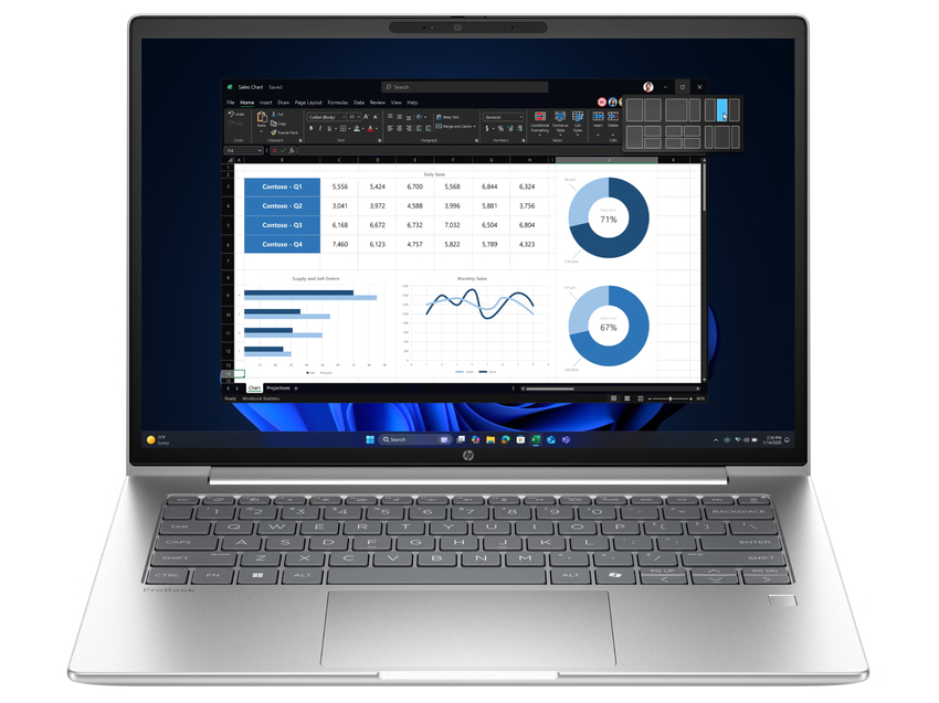 41f42f62-374d-4189-ad0a-e238b39b5fe4 Prenosnik HP ProBook 4 G1a 14 AI | R5-230 | 32GB RAM | W11P / Ryzen 5 / RAM 32 GB / SSD Disk / 14,0″ WUXGA - slika 1