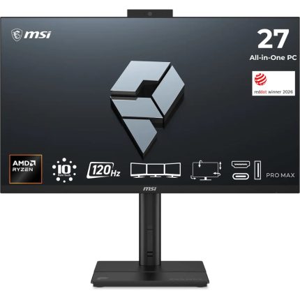 Računalnik All-in-One MSI PRO MAX 27TP Z 8MG-002XEU Ryzen 7 / 16 GB / 512 GB SSD / 27" FHD / Touchscreen / IPS / 120Hz / 5MP Webcam / Windows 11 Pro (črn)