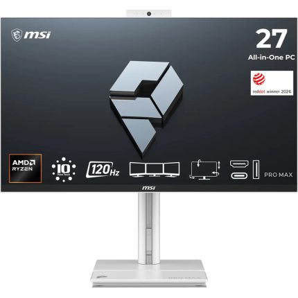Računalnik All-in-One MSI PRO MAX 27TP Z 8MG-003XEU Ryzen 7 / 16 GB / 512 GB SSD / 27" FHD / Touchscreen / IPS / 120Hz / 5MP Webcam / Windows 11 Pro (bel)