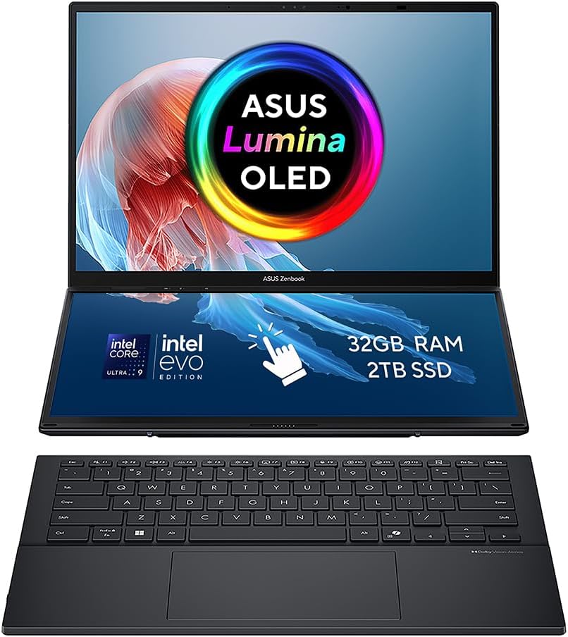 614tafzbypl._ac_sl1000_ Prenosnik Asus ZenBook Duo UX8406CA / Core Ultra 9 / RAM 32 GB / 2TB SSD / 14,0″ 2.8K - slika 1
