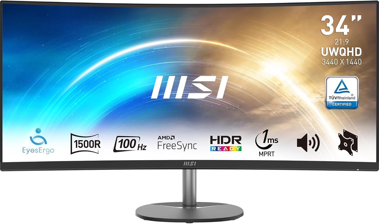 71mxfbzh9ll._ac_sl1500_ Monitor MSI MP341CQ 86,36 cm (34″) UWQHD 4 ms - slika 1
