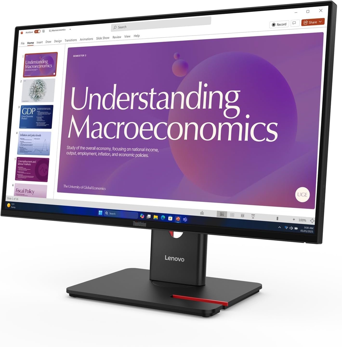 71wpck2lkdl._ac_sl1500_ Monitor Lenovo T24D-40 - slika 1