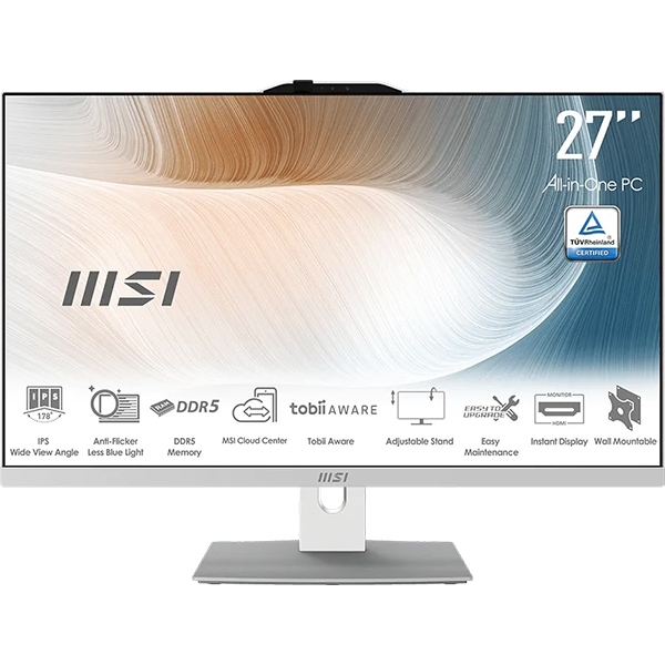 Računalnik MSI Modern AM272P 1M Core 5 / 16GB / 512GB SSD / 27" FHD / Windows 11 Home (bel) Računalnik MSI Modern AM272P 1M Core 5 / 16GB / 512GB SSD / 27" FHD / Windows 11 Home (bel)