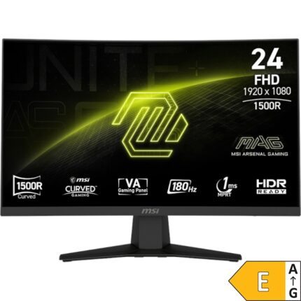 Zaslon MSI MAG 244C / 23.6" / FHD / VA / 180Hz / 1ms (MPRT) / ukrivljen / črn