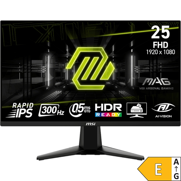 Zaslon MSI MAG 255XF / 24.5" / FHD / IPS / 300Hz / 0.5ms (GtG) / črn Zaslon MSI MAG 255XF / 24.5" / FHD / IPS / 300Hz / 0.5ms (GtG) / črn